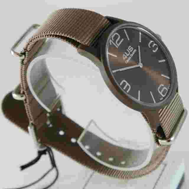 CESARE PACIOTTI 4US WATCH QUARTZ MIYOTA MOVEMENT 40 MM CASE, BROWN FABRIC BAND