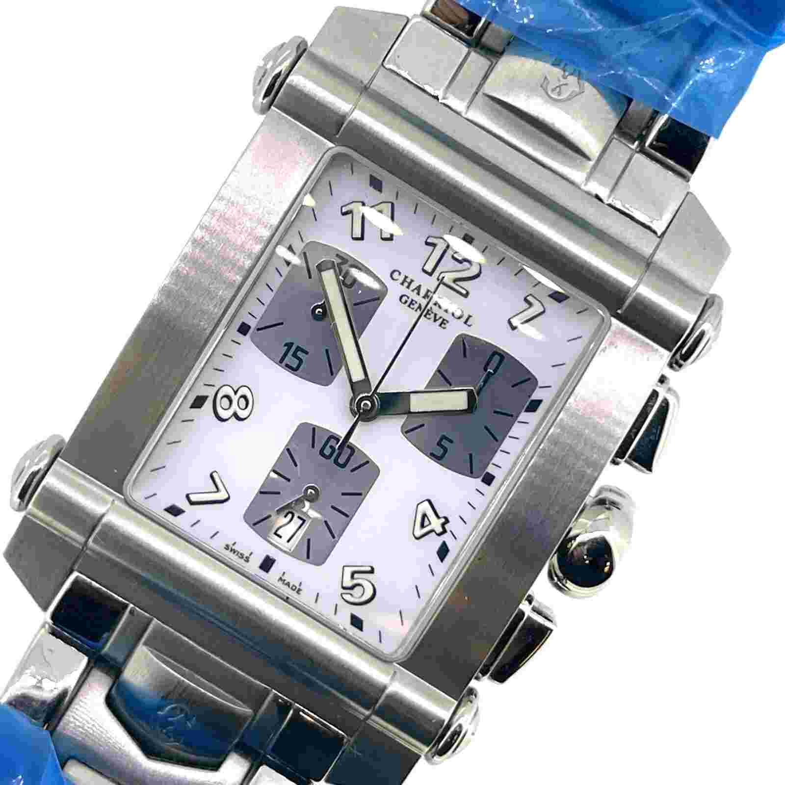 Philippe Charriol Chronograph Colvmbvs Columbus  Watch Stainless Steel