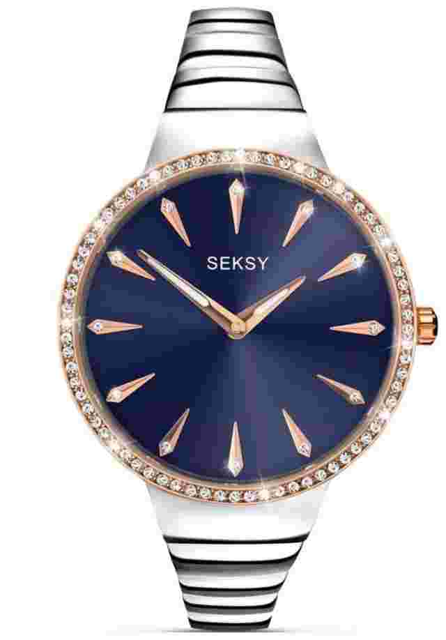 Seksy Sekonda Blue Dial Stainless Steel Ladies Watch 2218 RRP £99