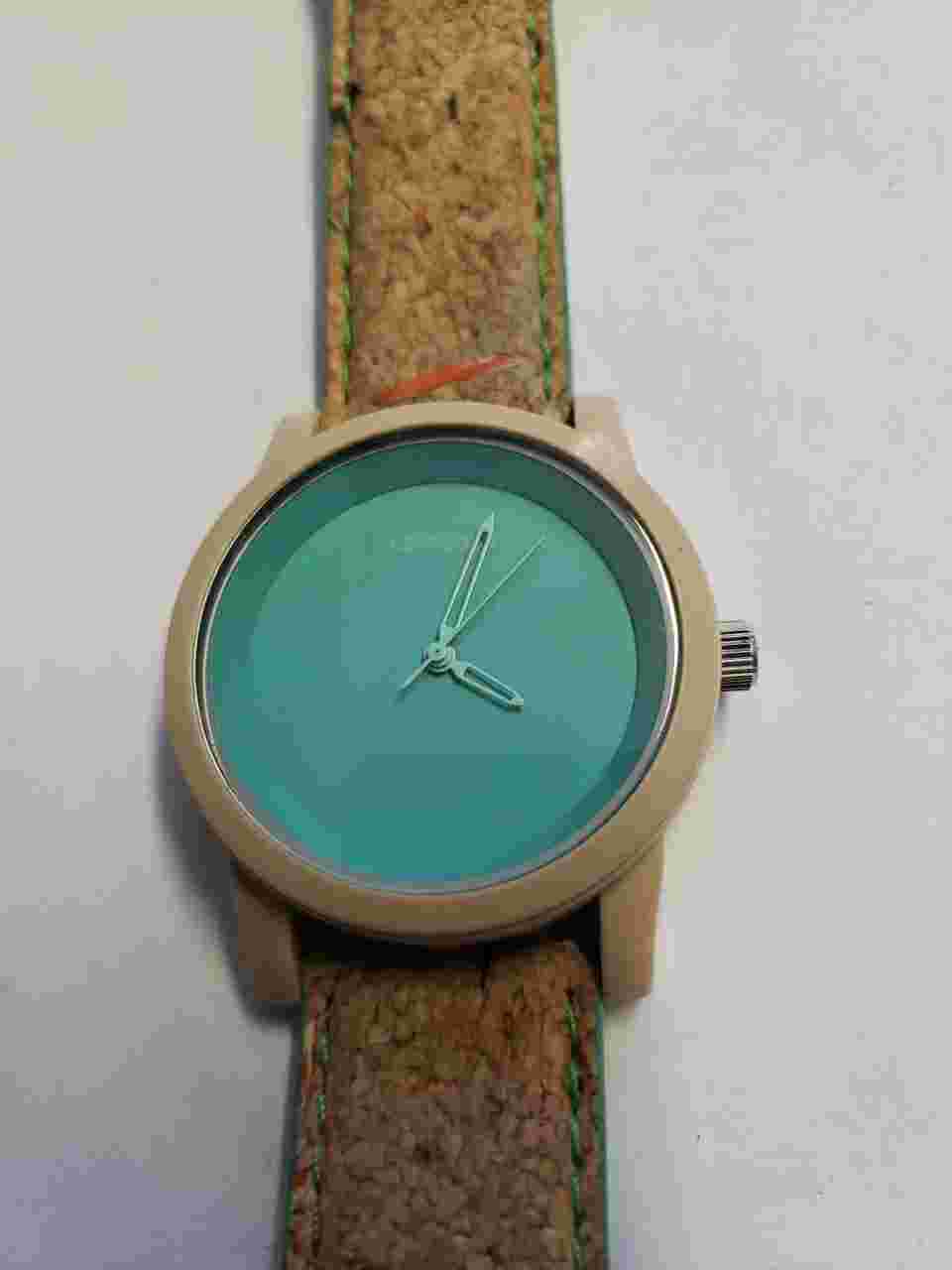 ✅*WORKING* SPROUT - Green Dial Eco-Friendly Bio-Degradable cork strap New Batter