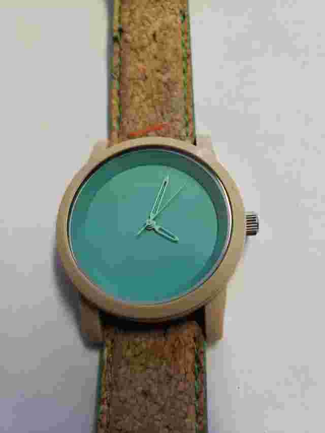 ✅*WORKING* SPROUT - Green Dial Eco-Friendly Bio-Degradable cork strap New Batter
