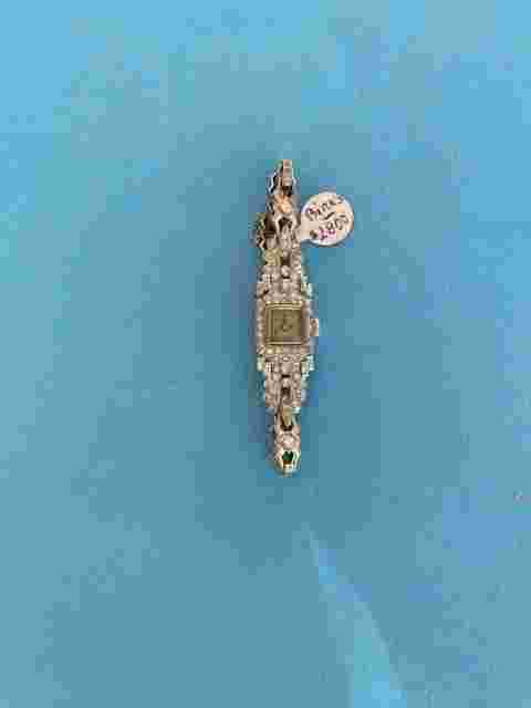Birks Lady Wristwatch in Platinium with 1.65 Carats diamonds, 20grs..$3200