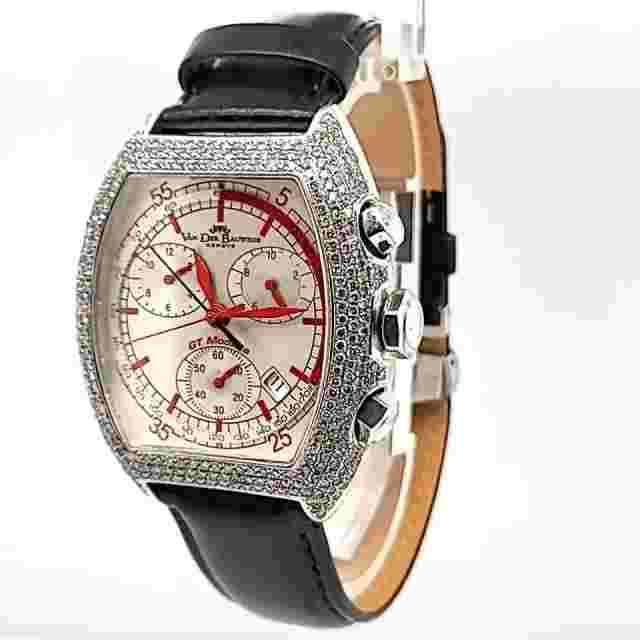 Van Der Bauwede Magnum Commander CHRONOGRAPH - Silver & Diamond 48.7mm x 40mm