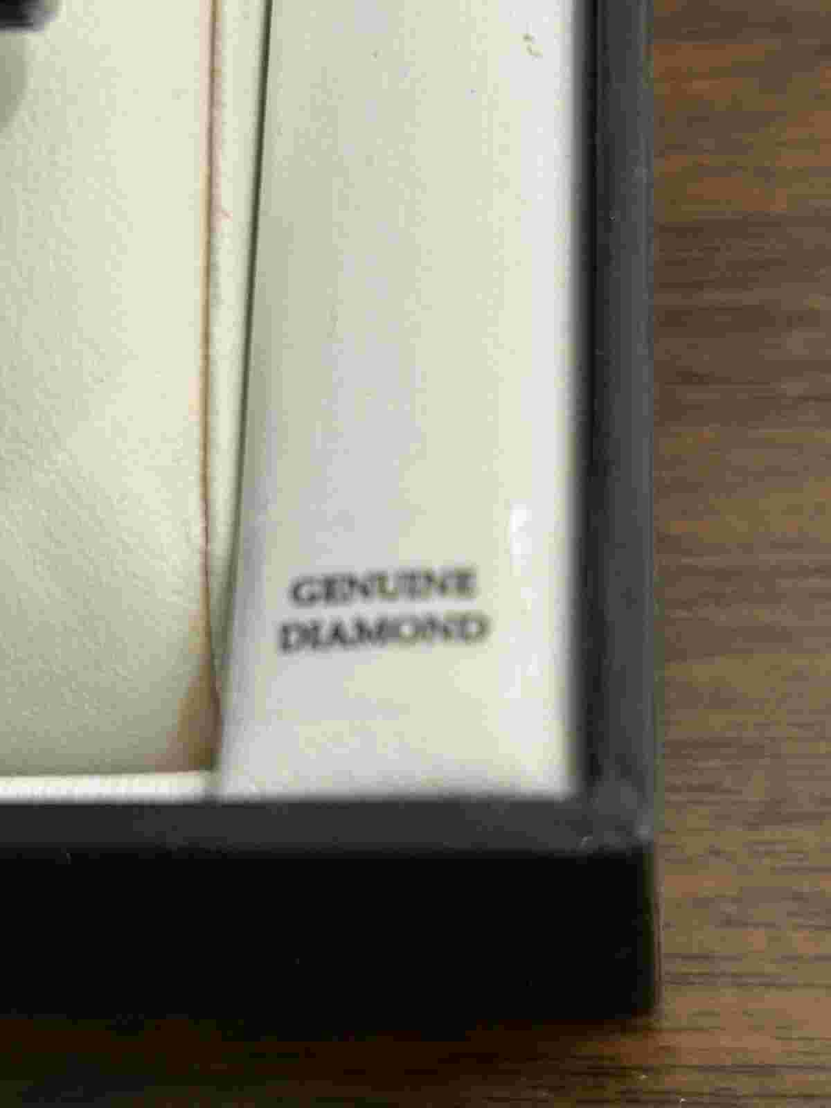 GEOFFREY BEENE WITH DIMOND ON 12SPACE MENS WATCH Black Stanless Steel Band