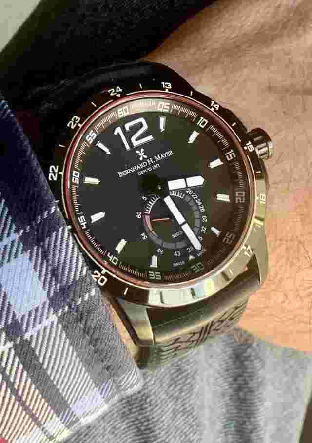 ✅ Bernard H. Mayer  Dritf Glider 44 mm Swiss Quartz Men’s Watch - SUPERB ✅