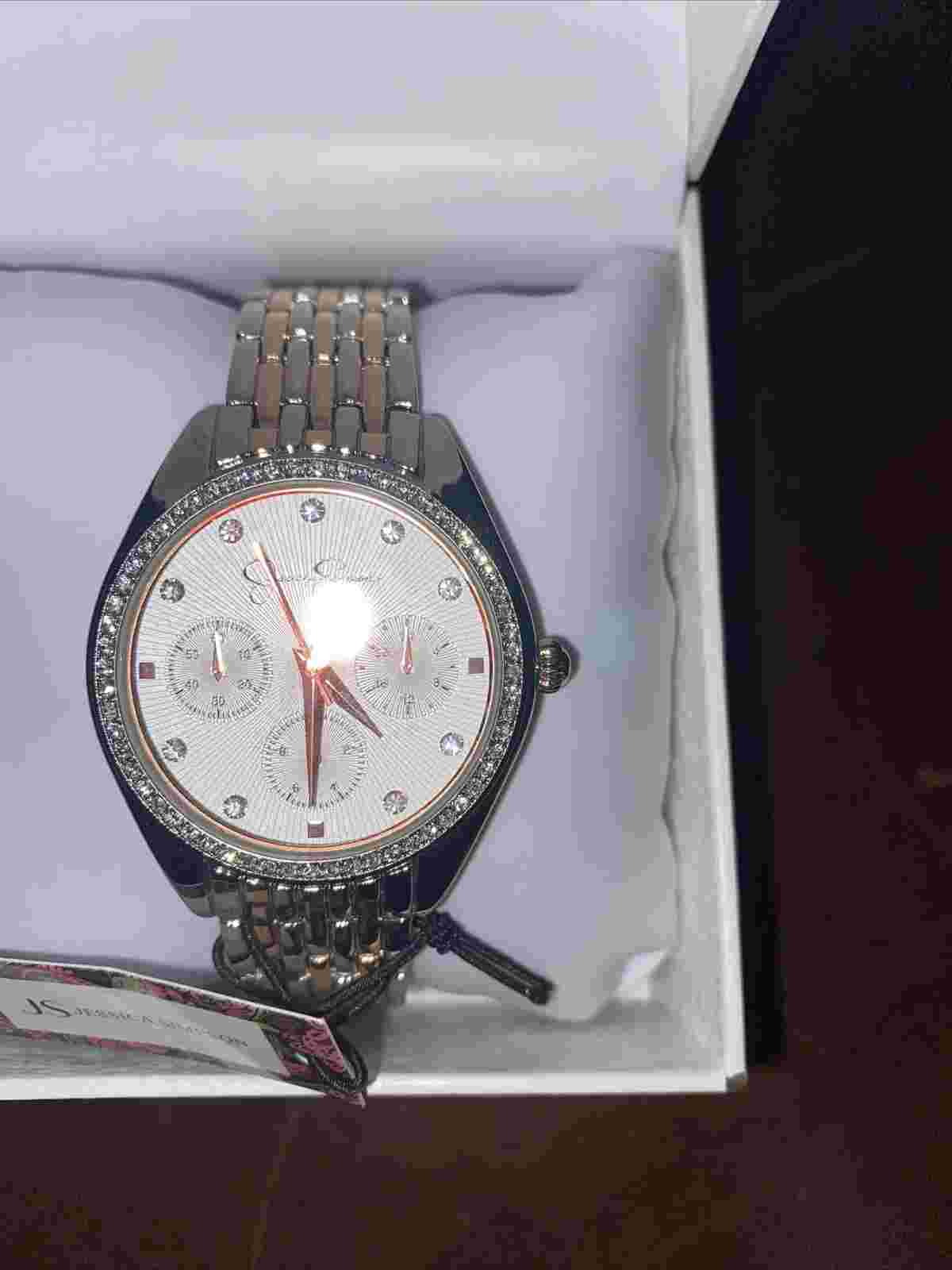 Jessica Simpson Silver, Gold And Rose Gold watch