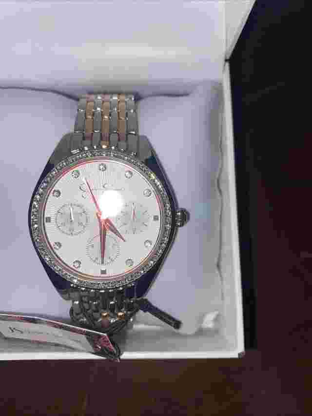 Jessica Simpson Silver, Gold And Rose Gold watch