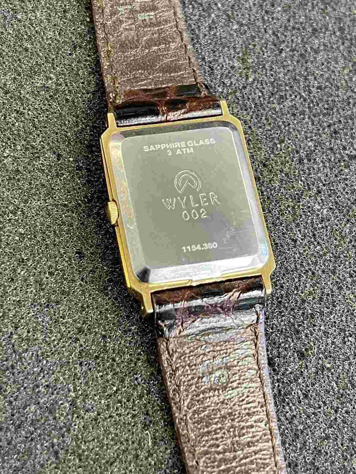 Vintage Wyler 1 Gram 999.9 Gold Gram Ingot Watch..TJ468