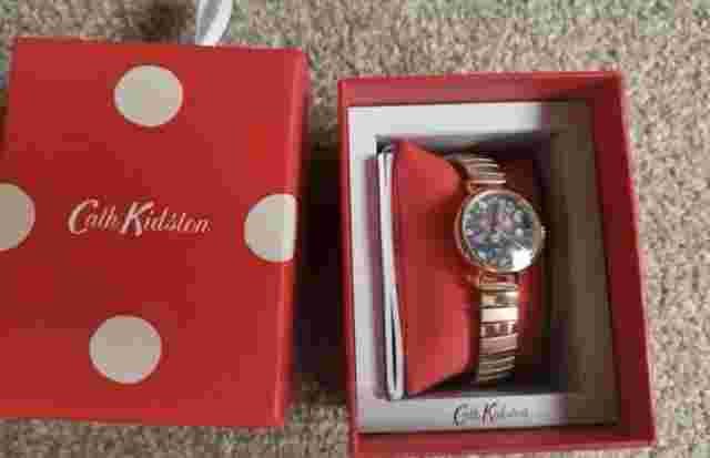 Cath Kidston Gold Floral Watch New In Box