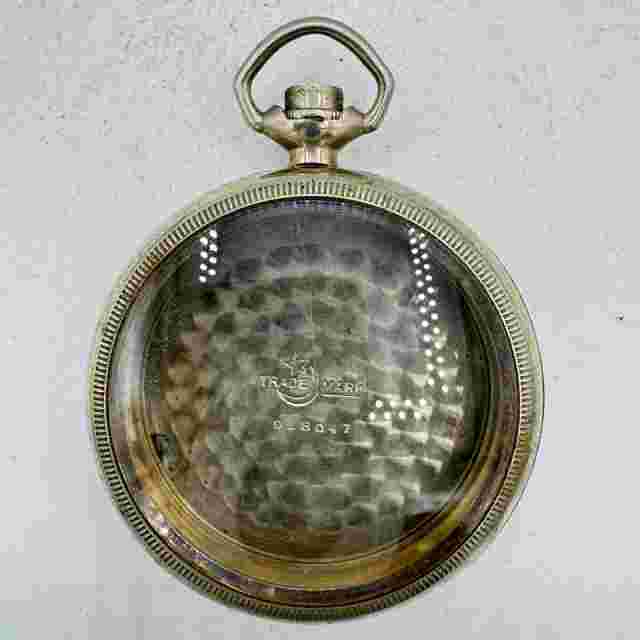 Antique 16 Size Crescent Swingout Open Face Pocket Watch Case Nickel AlloyUSA