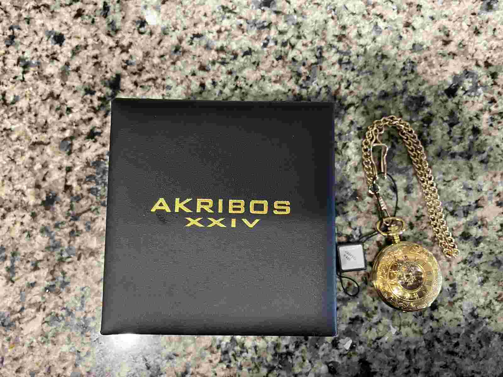 New Akribos XXIV AK609 Pocket Watch Retails For $425!