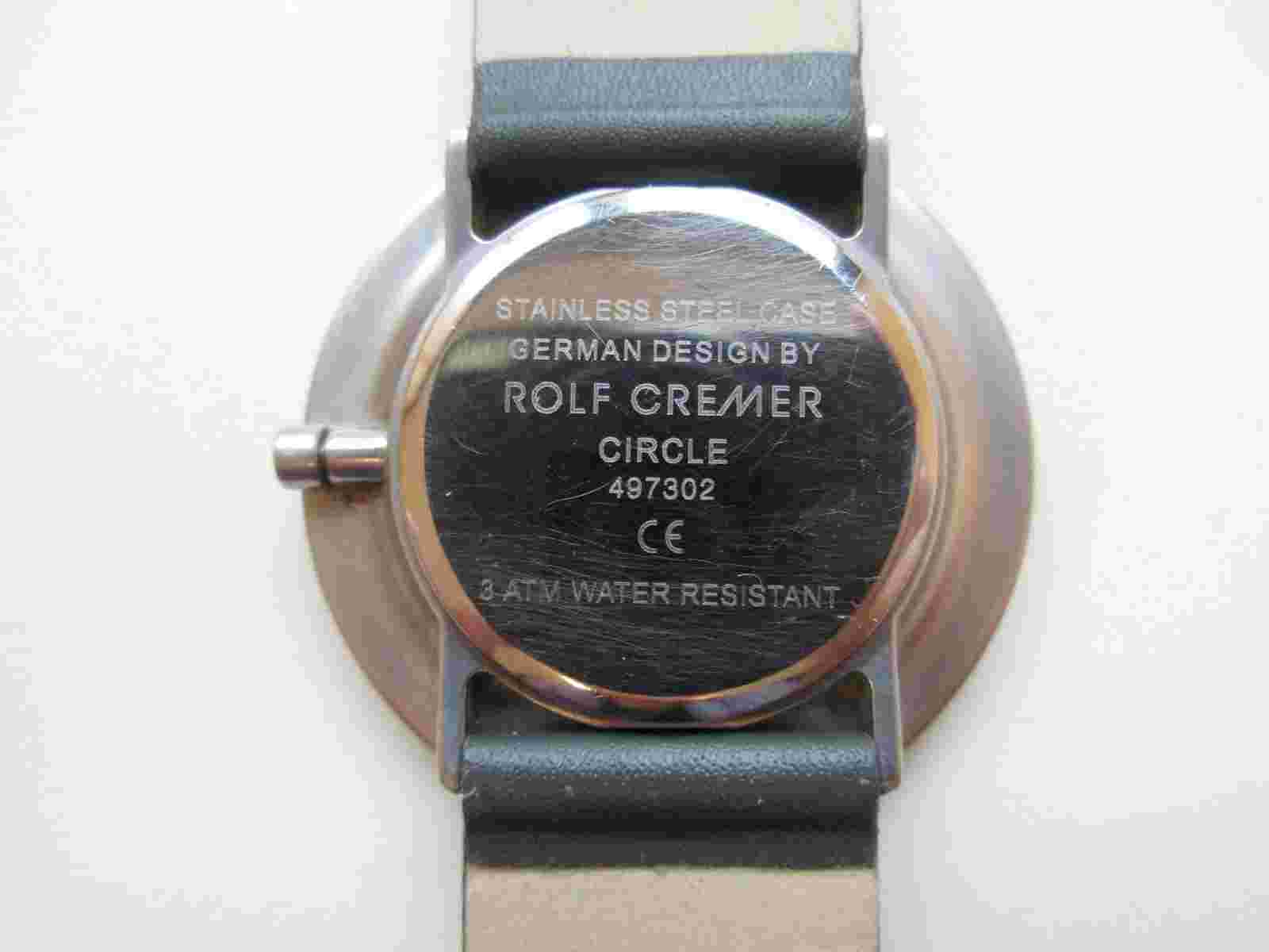 Rolf Cremer "Circle" 497302 Germany design watch - running