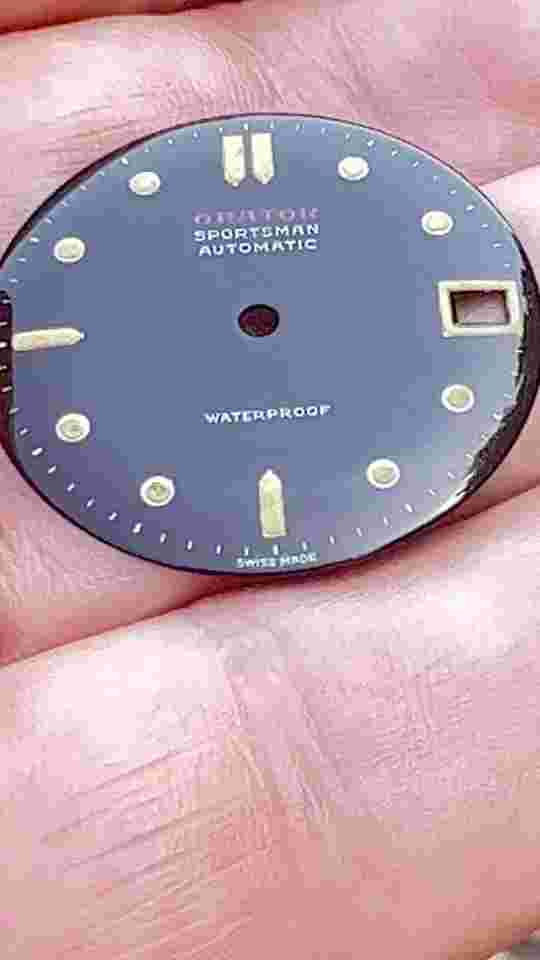 ORATOR Sportsman NOS Waterproof Scuba Divers Automatic Date Watch Ref. 1573-666