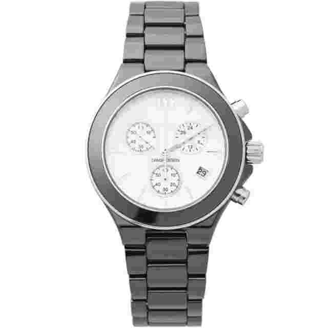 Danish Design IV63Q874 White Dial Chronograph Ceramic Quartz Women's Watch
