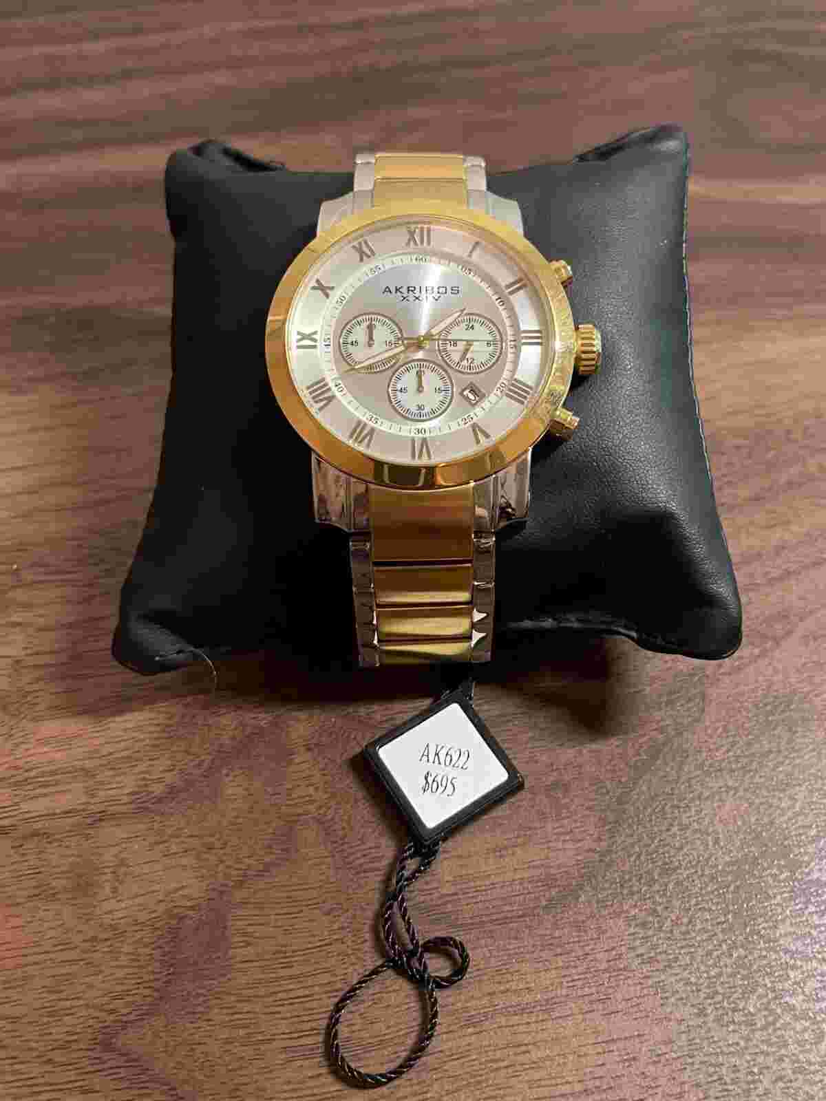 Men's Luxury Swiss Watch - Quartz Movement - New, Never Worn - Gold-Color Band