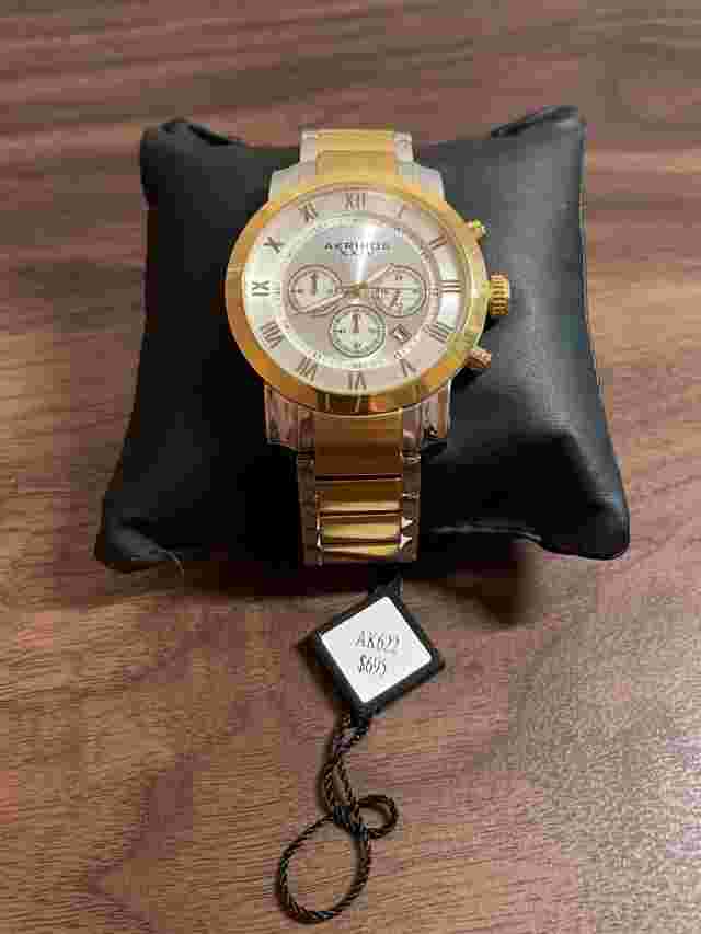 Men's Luxury Swiss Watch - Quartz Movement - New, Never Worn - Gold-Color Band