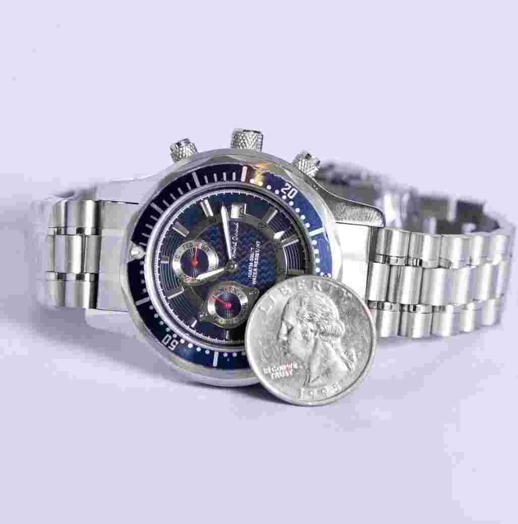 Andre Giroud Men's Automatic Blue Stainless Steel Watch