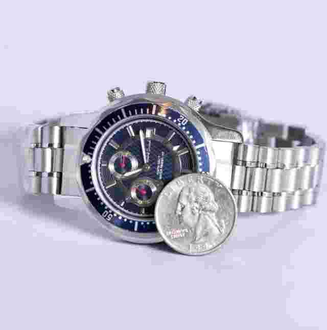 Andre Giroud Men's Automatic Blue Stainless Steel Watch