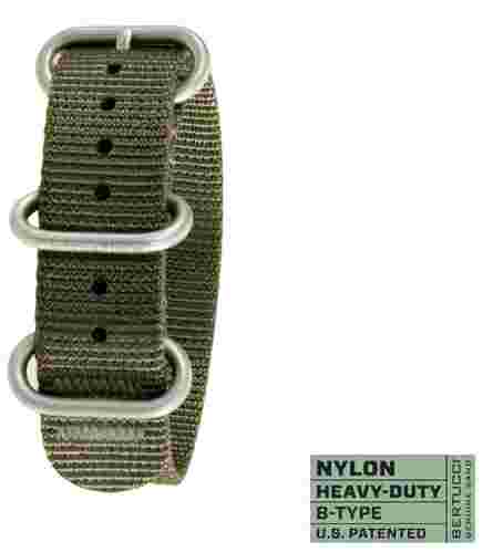 Bertucci A-11t Americana Mens Defender Olive Nylon Band Quartz Dial Watch 13331