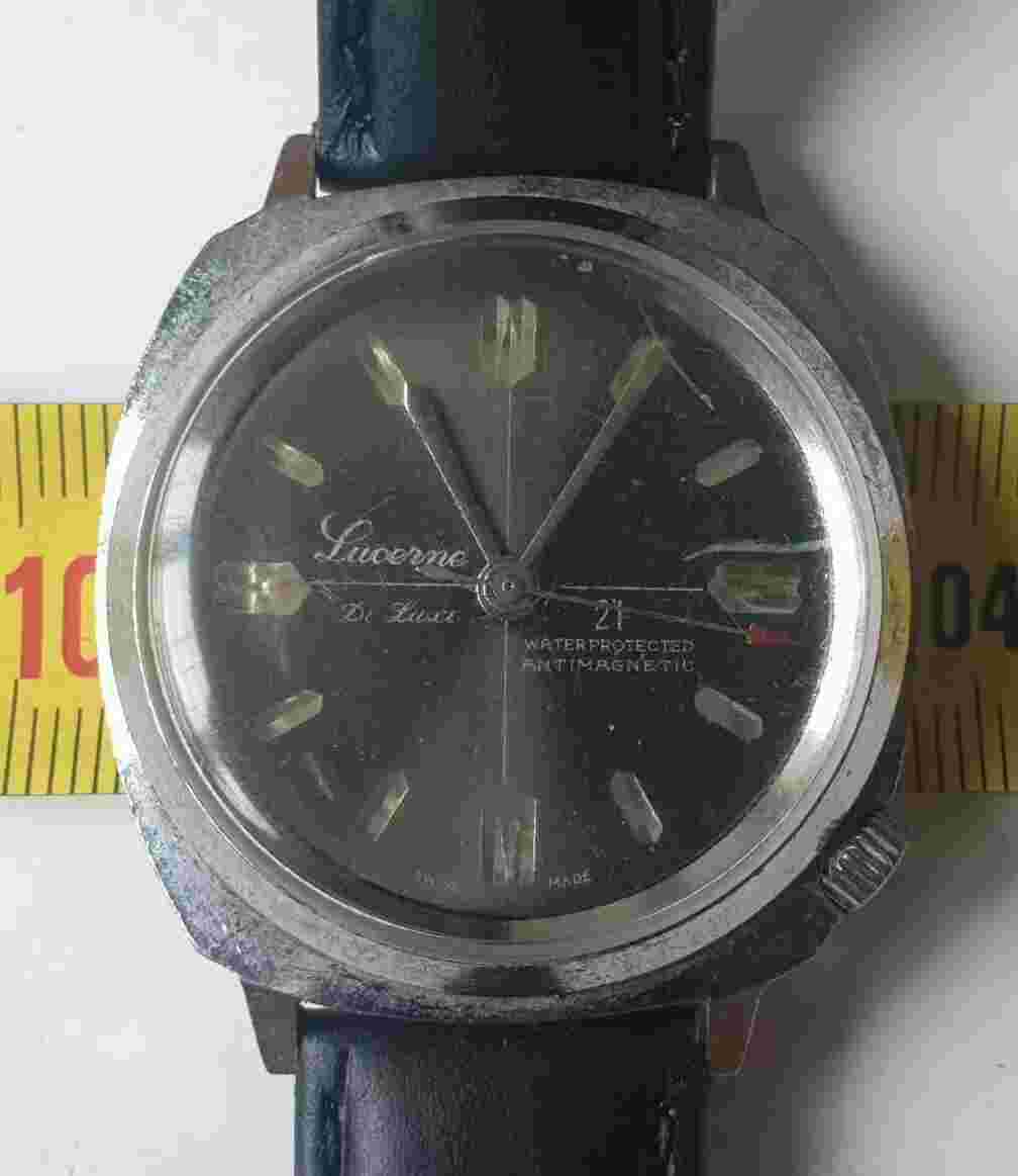 Vintage Rare Lucerne De Luxe Swiss Watch Mechanical Manual Wristwatch- Faulty