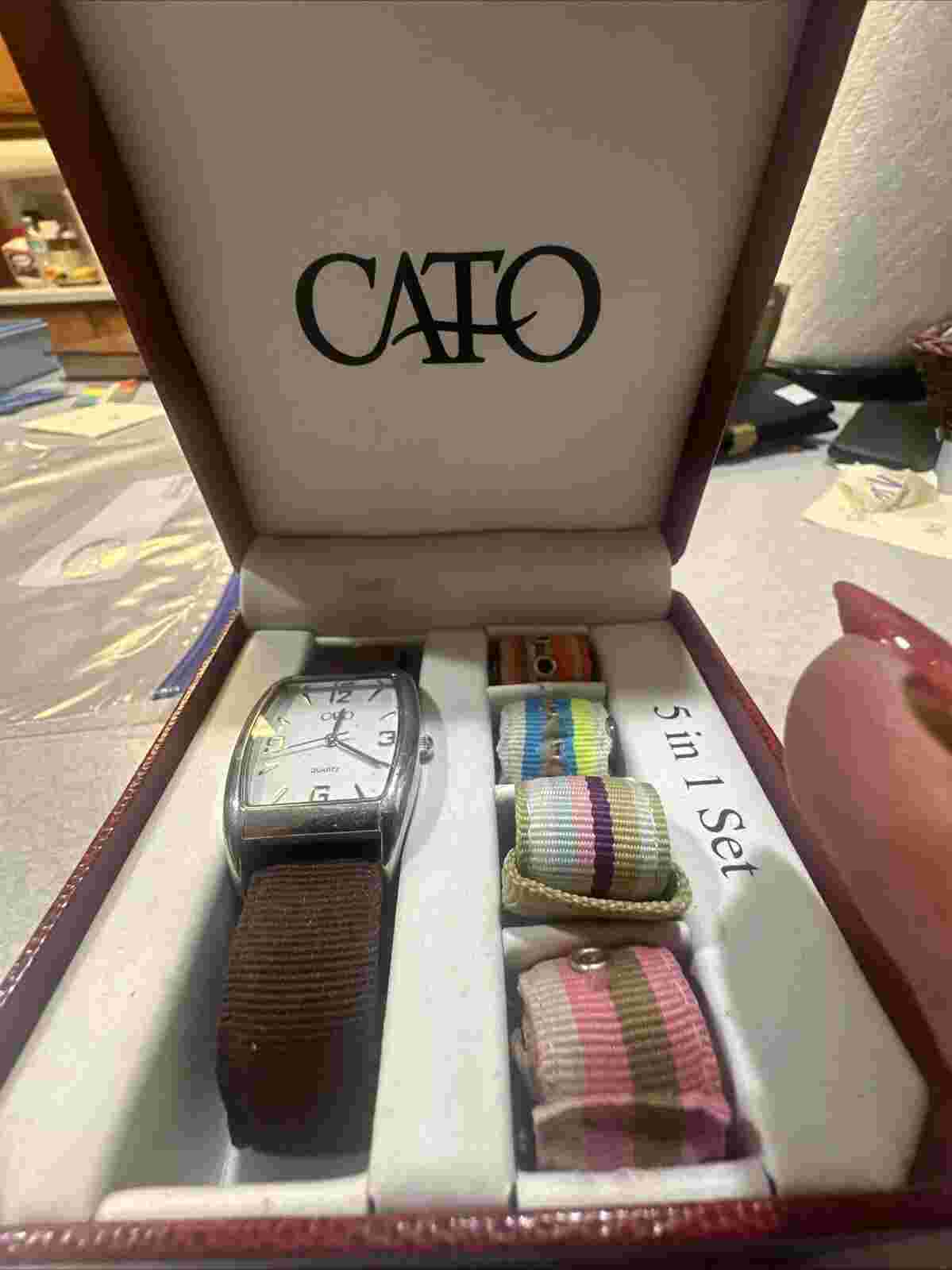 Women's CATO'S Watch with 4 BRACELETS NEW IN BOX