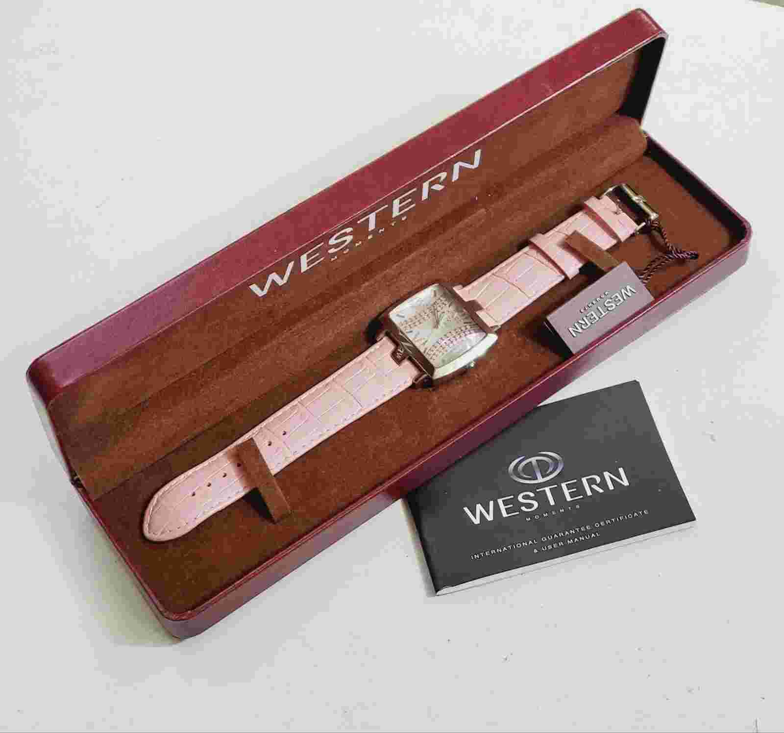 RARE,UNIQUE Women's SWISS Watch WESTERN MOMENTS W8084LST in BOX