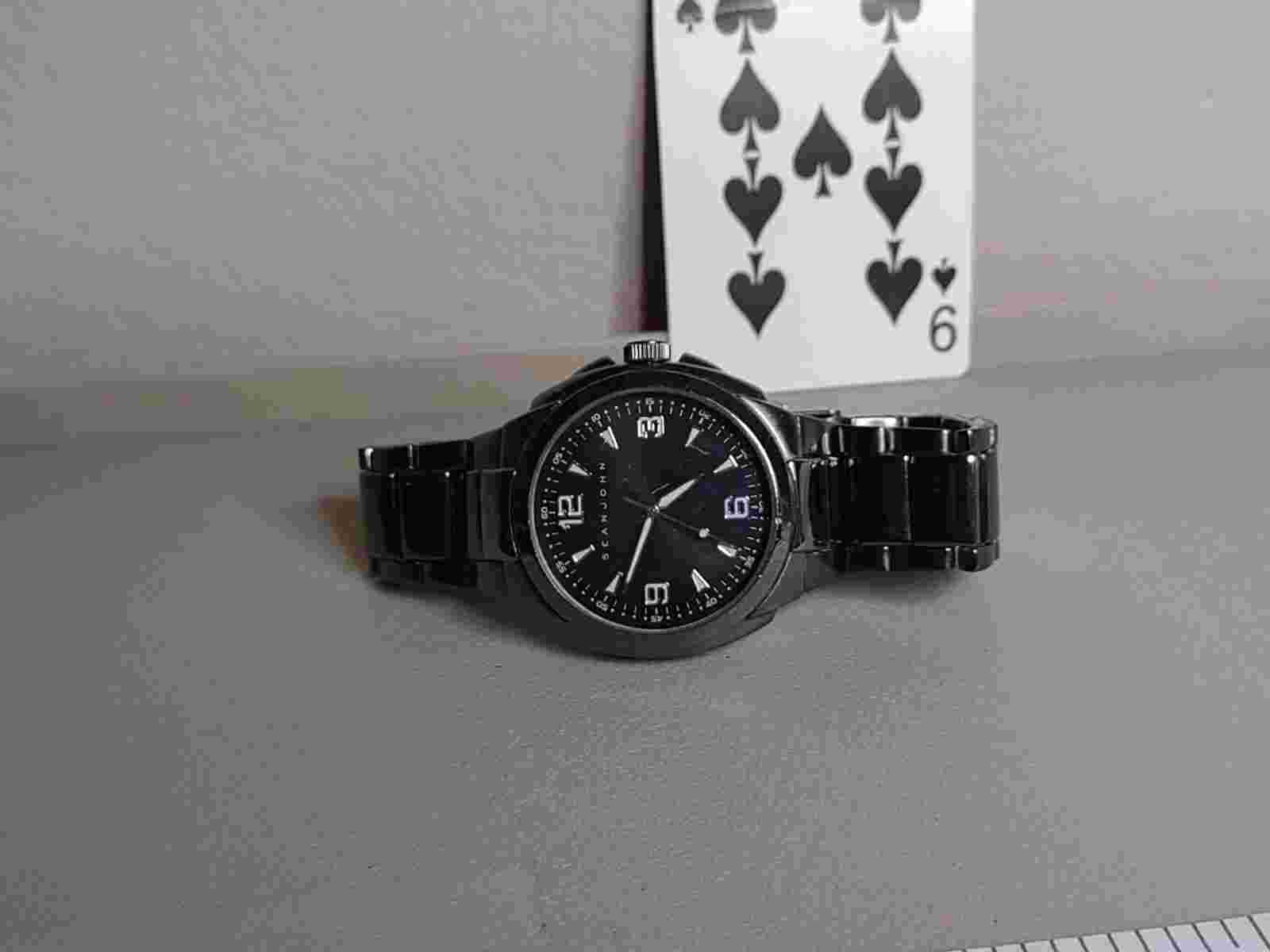 Untested 8 Inch Black Sean John Watch