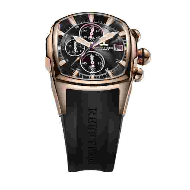 Reef Tiger Men Automatic Mechanical Watch Luxury Watches 100mr Waterproof Sport