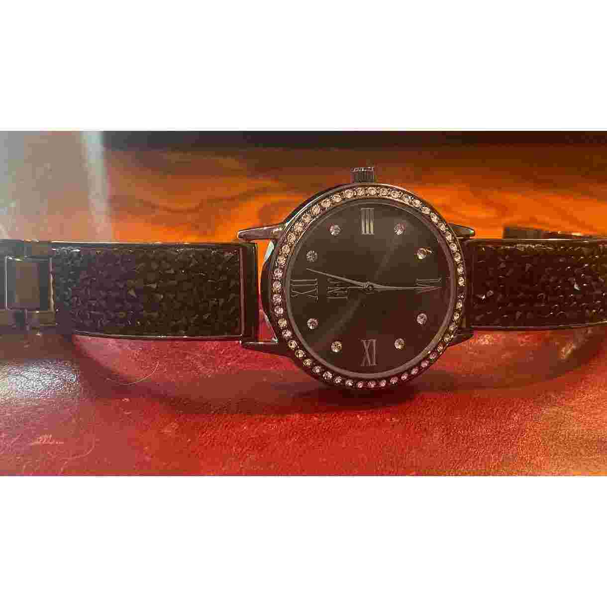 Women's 35mm Gun Metal Tone INC Watch, Crystal Accents