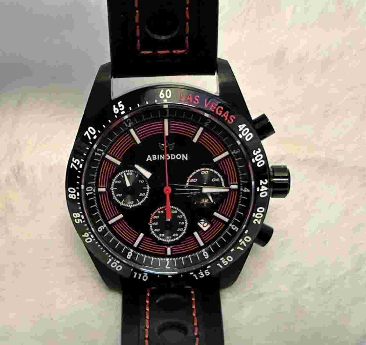 Abingdon Co. Las Vegas Race Watch Year 1 Limited Edition With Autograph 40mm