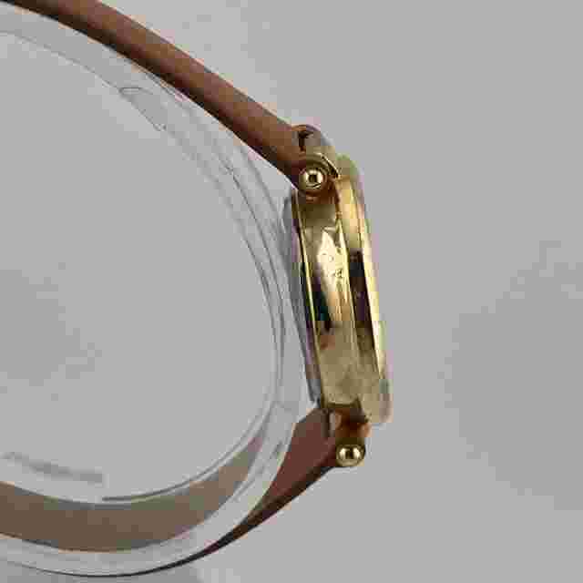ASOS Womens Watch 26mm Case Brown Band Quartz Analog Three Hands