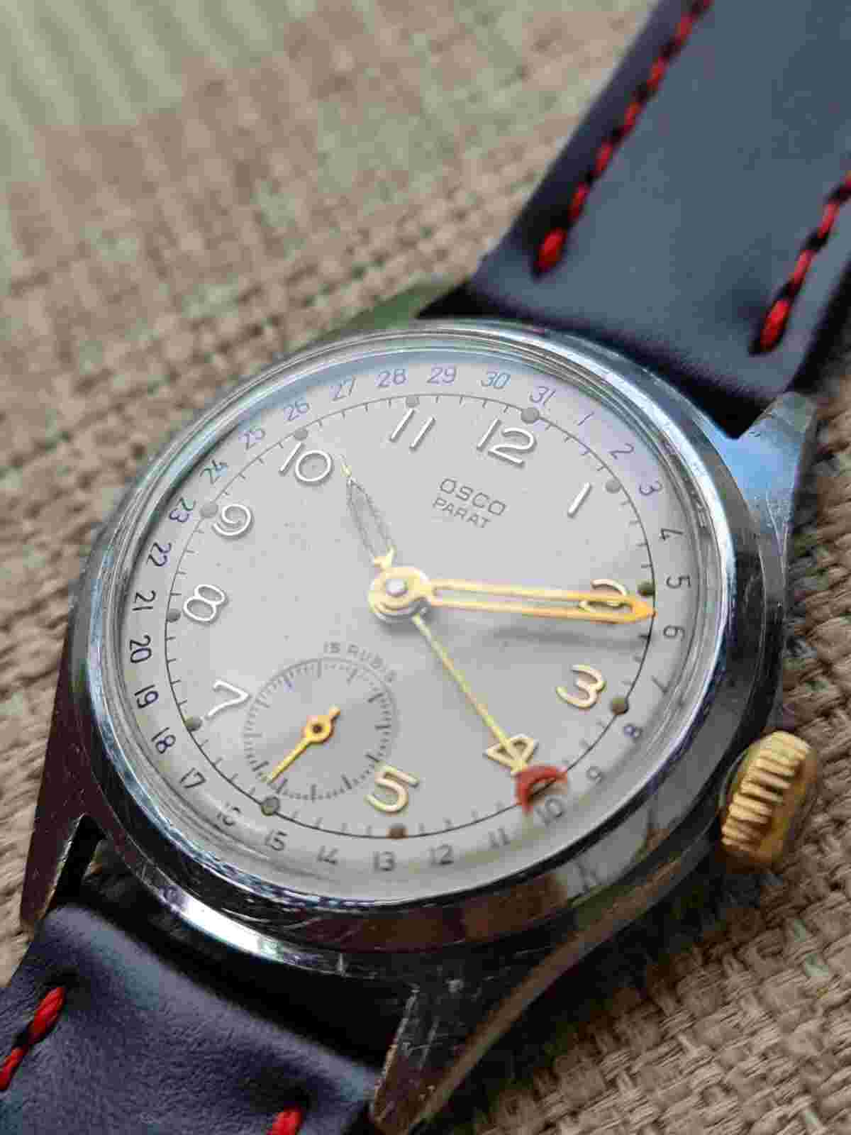 Mechanical Osco Parat pointer date watch