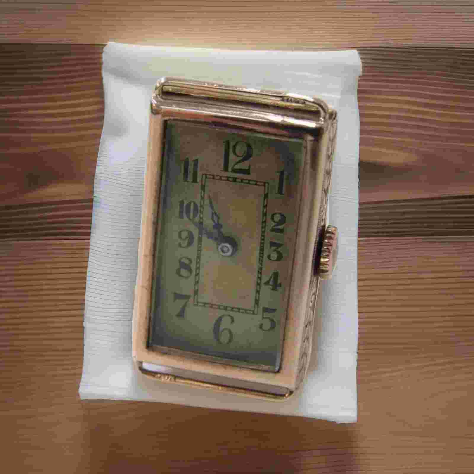 Vintage JC Stamped 9 K Art Deco Gold Watch Head