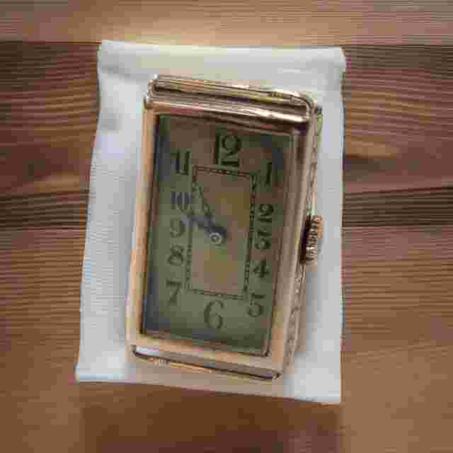 Vintage JC Stamped 9 K Art Deco Gold Watch Head