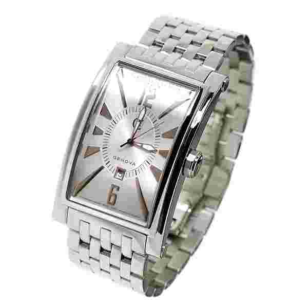 CERRUTI MENS GENOVA SWISS STAINLESS STEEL WATCH NEW SILVER DIAL CT69051X403021