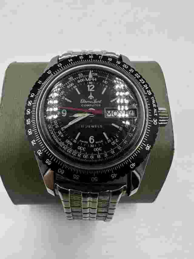 Chronosport Computer Navigation Day/Date Manual-Winding Vintage Men's Watch