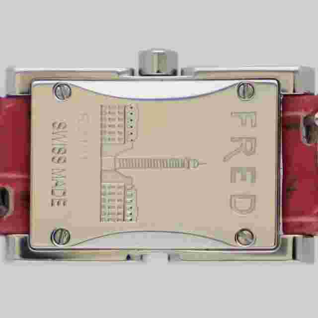 FRED FD051111 Diamond bezel silver dial watch women TO182723