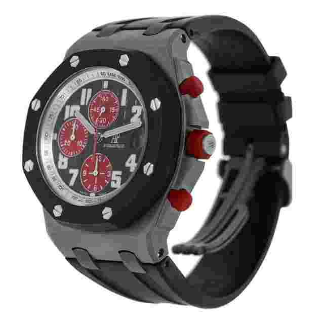 Audemars Piguet Royal Oak Offshore Watch 44MM Black Arabic Numerals Dial Rubber