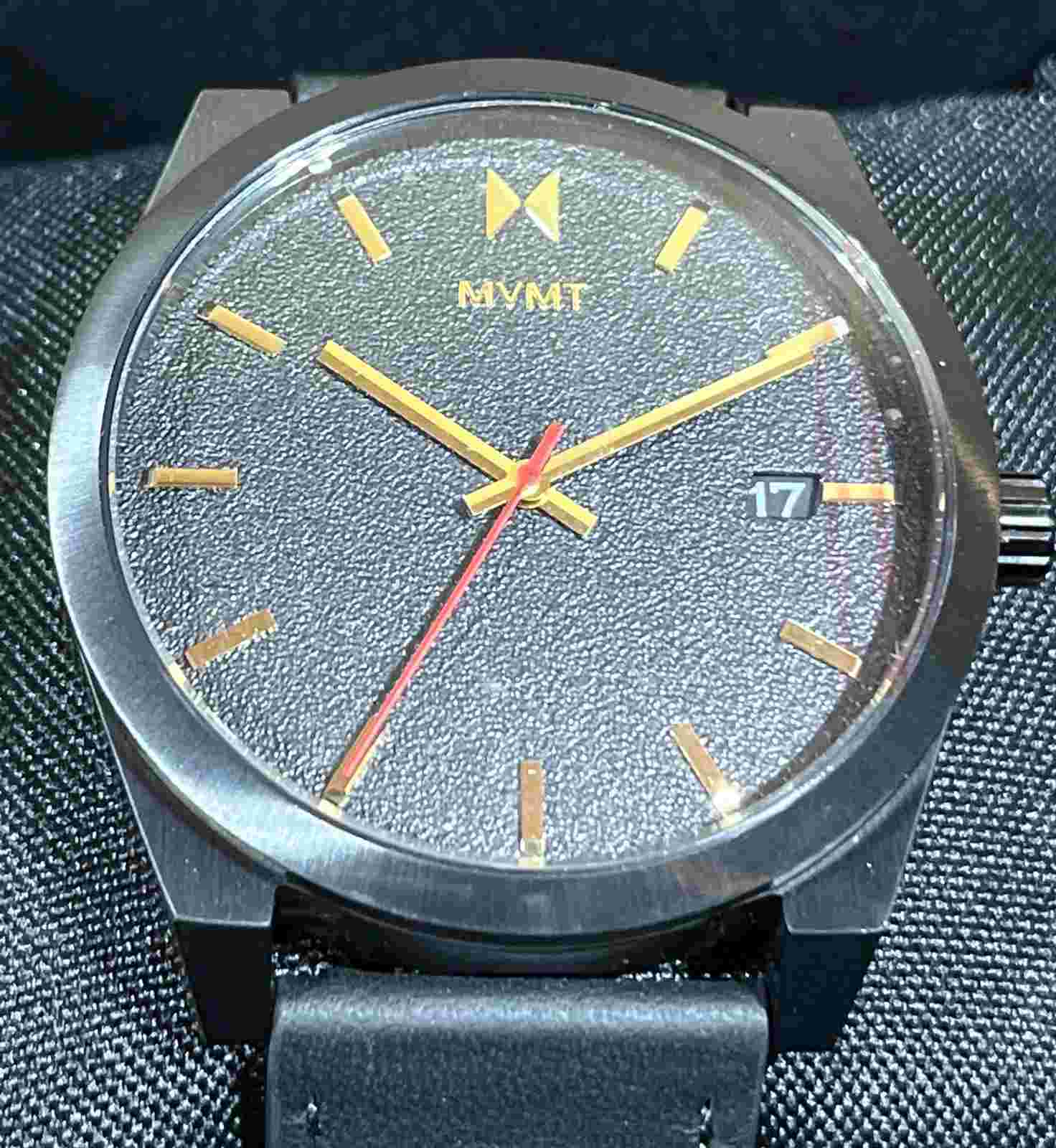 NEW MVMT BY MOVADO ELEMENT MEN'S WATCH GENUINE LEATHER 20.788.222