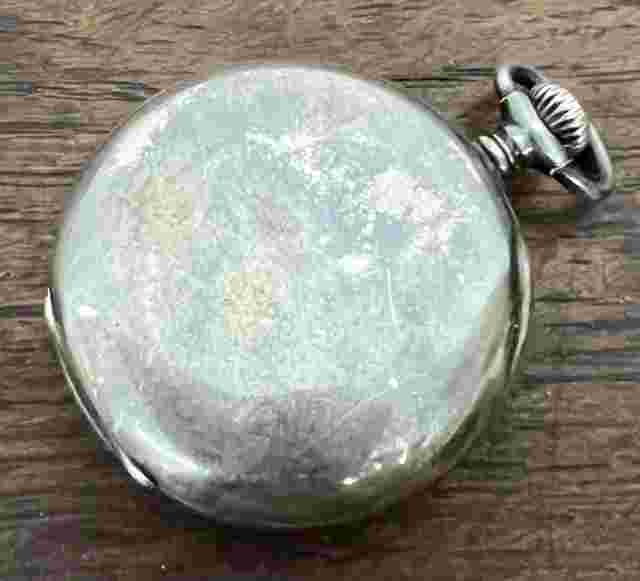 Antique Tiffany Pocket Watch Silver 1911 Hand-wound 35mm Porcelain Working Japan