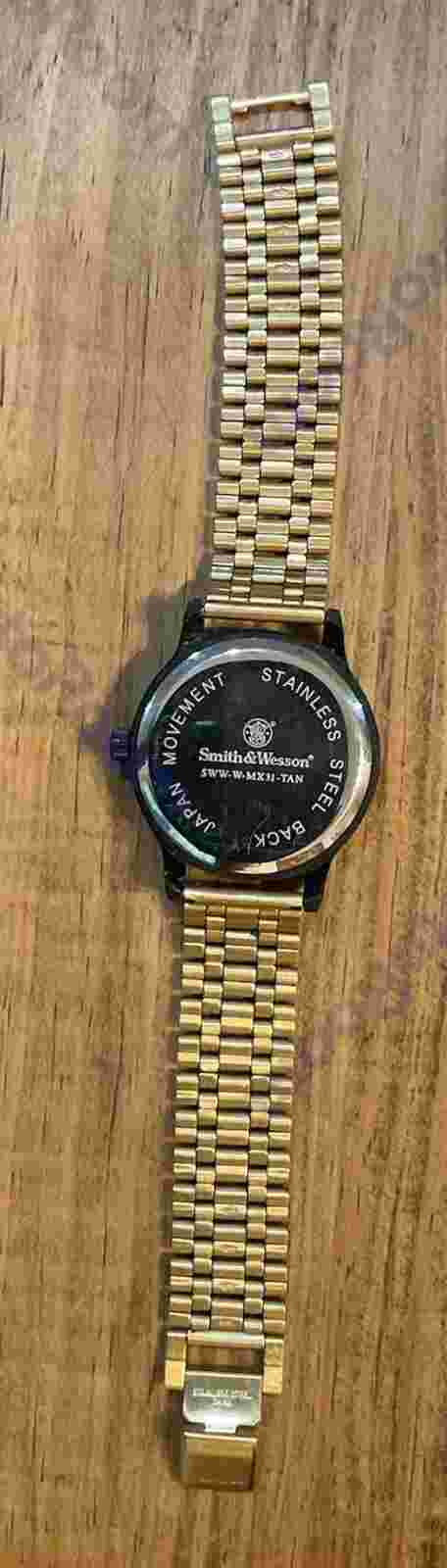 Smith & Wesson Field Watch MX31-Tan Mens Smith & Wesson Watch Overall 8” Works