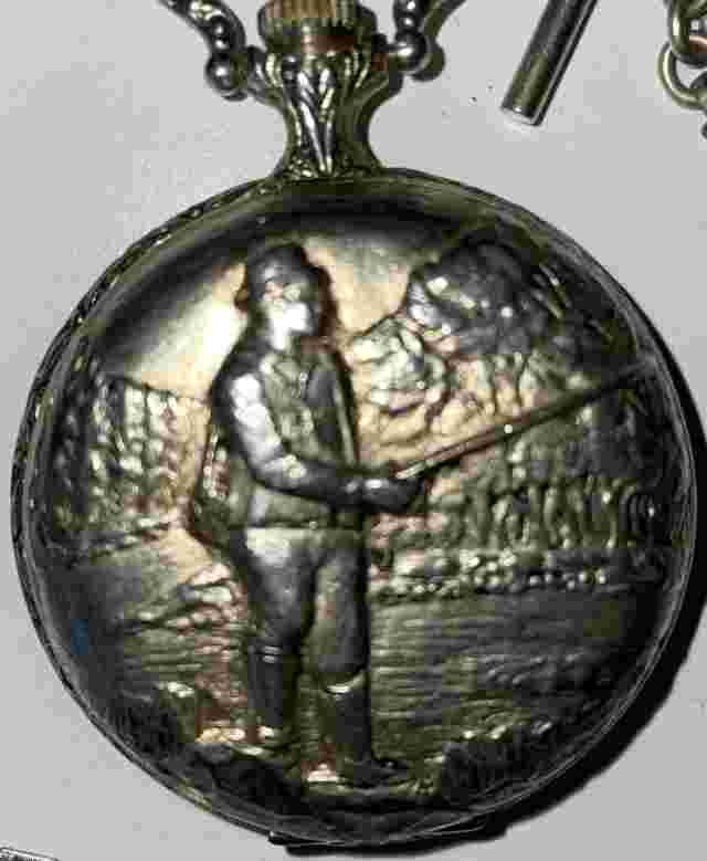 Classic Pierre Jacquard - Fishing Theme - Pocket Watch With Chain (T-SWC)Wat058