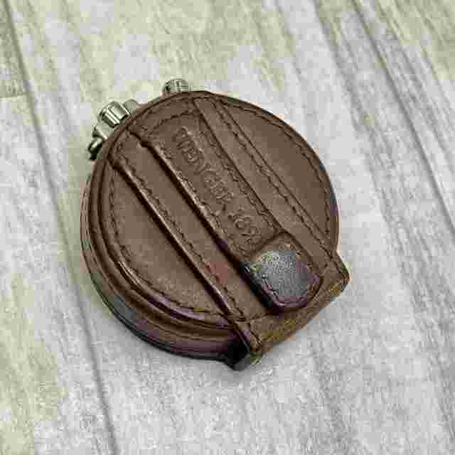 Wenger Pocket Watch Leather Case Swiss 1893 Vintage From Japan Rare  #8353