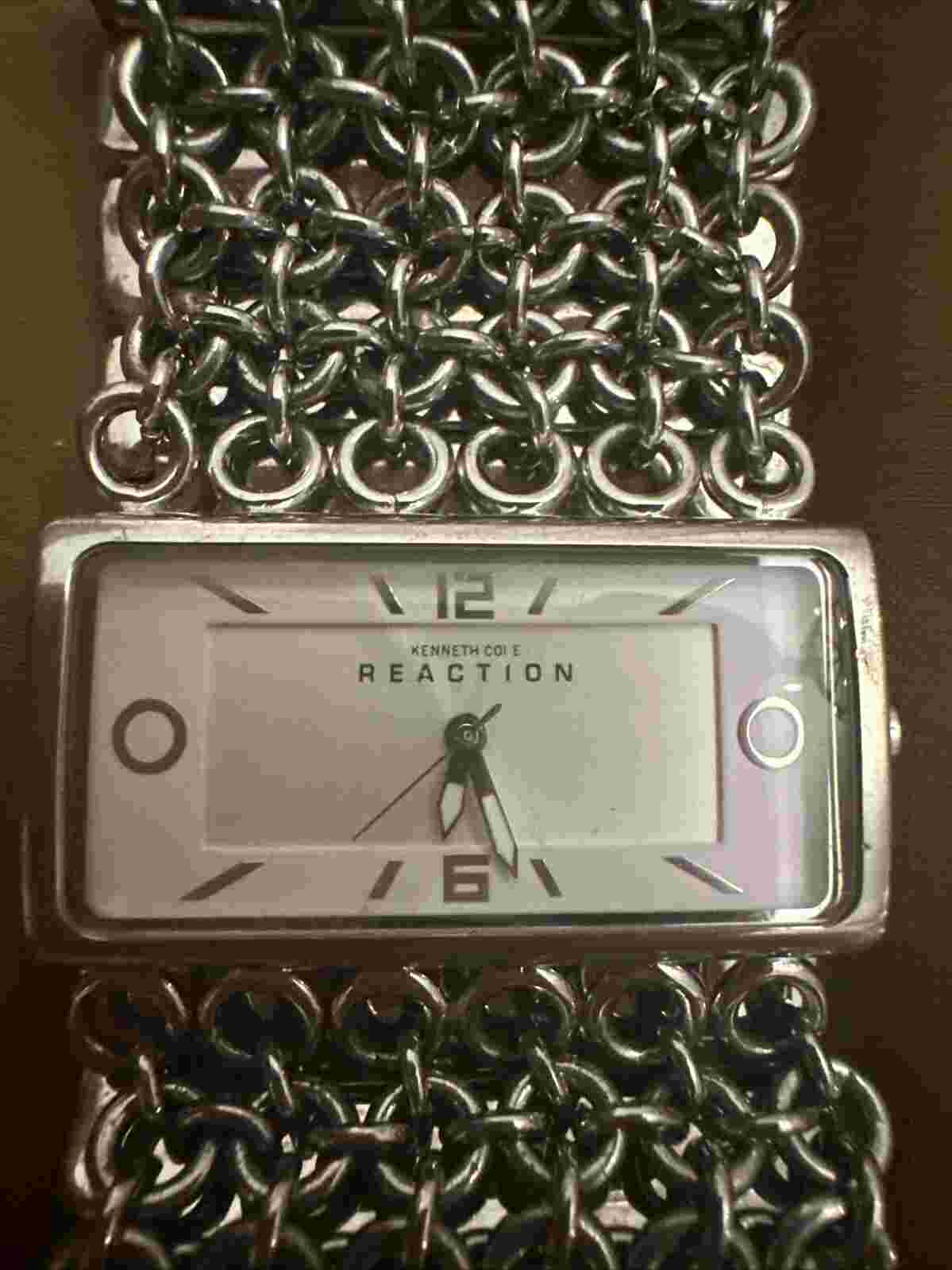 Women's Kenneth Cole Reaction Bracelet Watch RK4075 VGUC Rare Vintage Find