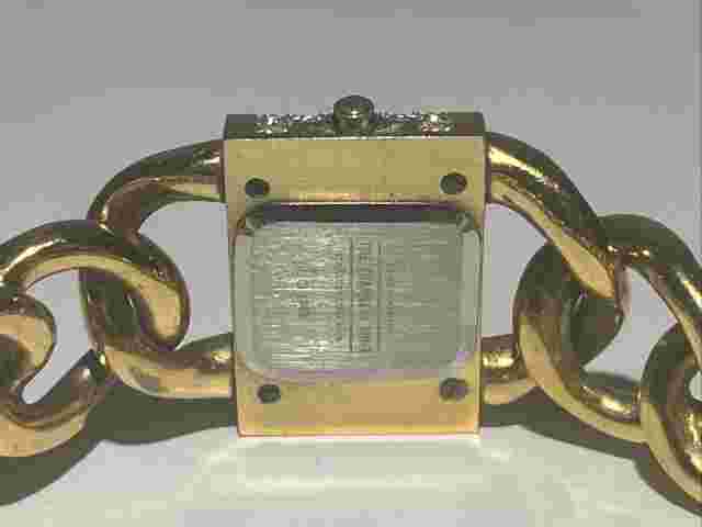 THE FRANKLIN MINT Women’s Gold Tone Swiss Movement 26 mmx 18 mm New Battery