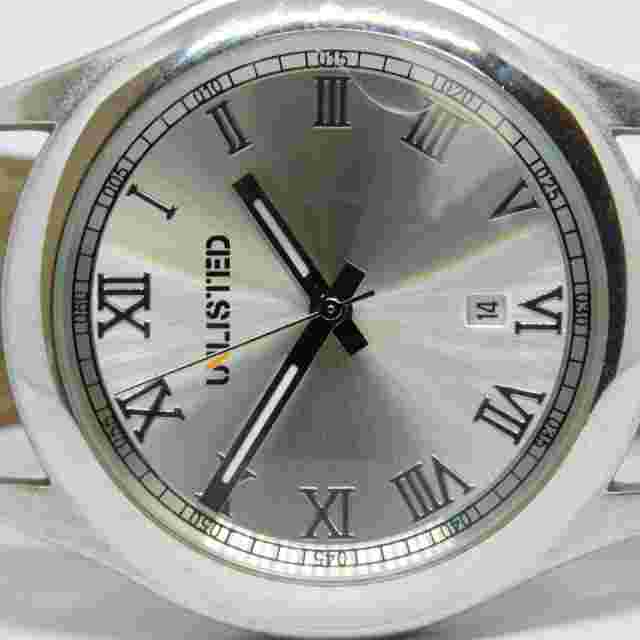 UNLISTED UL1010 Genuine Leather Quartz Analog Men's Watch New Battery