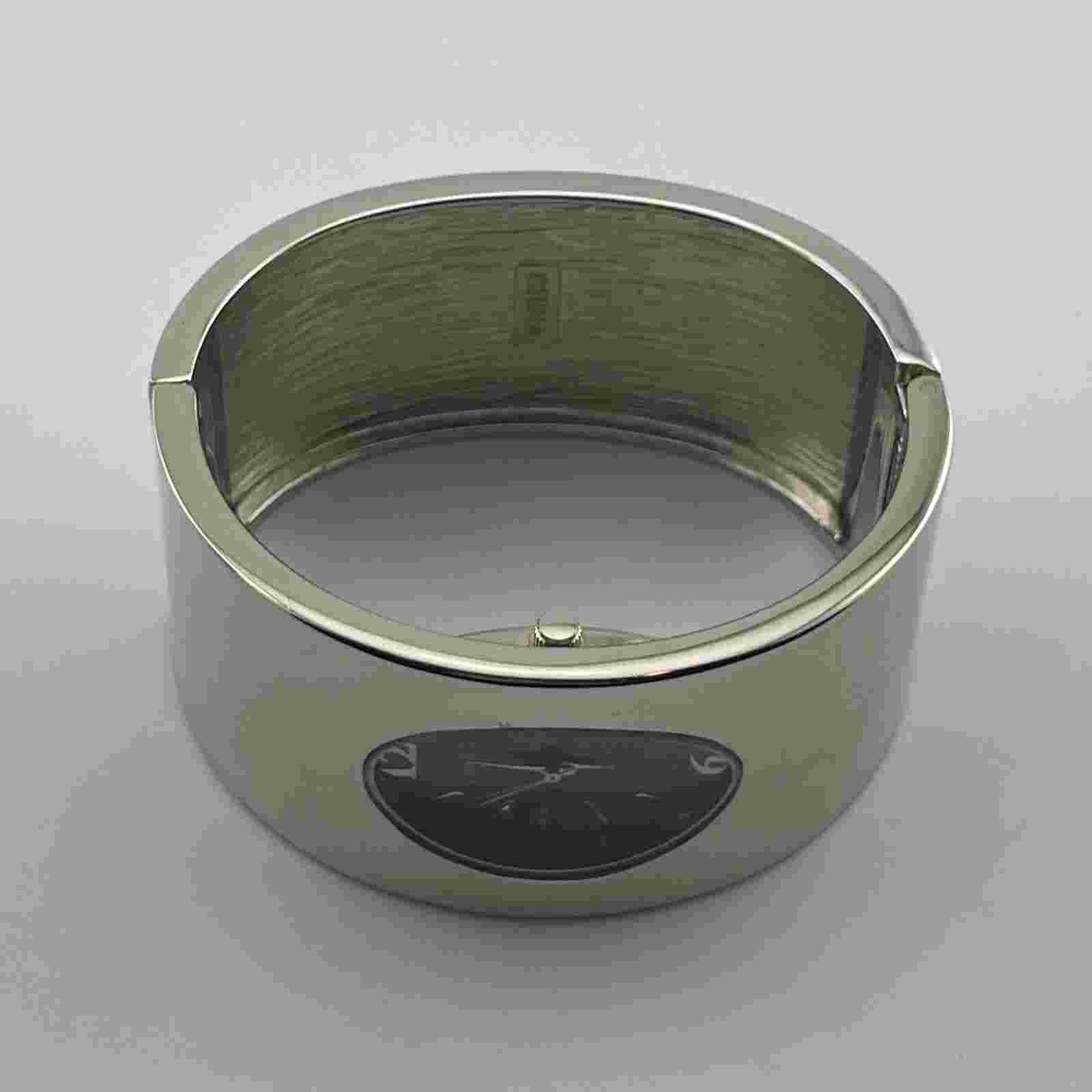Candie's Watch Womens 30mm Case Bangle Band Quartz Three Hands Oval