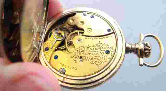 14K GOLD FILLED WALTHAM PocketWatch 0 Size- 7 Jewel - Grade No 60 Model 1891