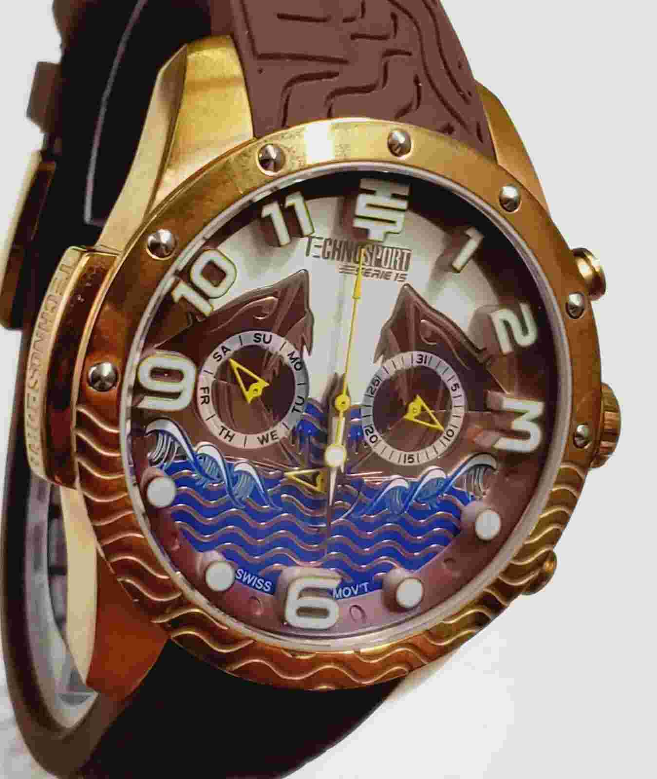 RARE,UNIQUE Men's MULTIFUNCTION Watch TECHNOSPORT "Deep Sea" TS-100-6SEA