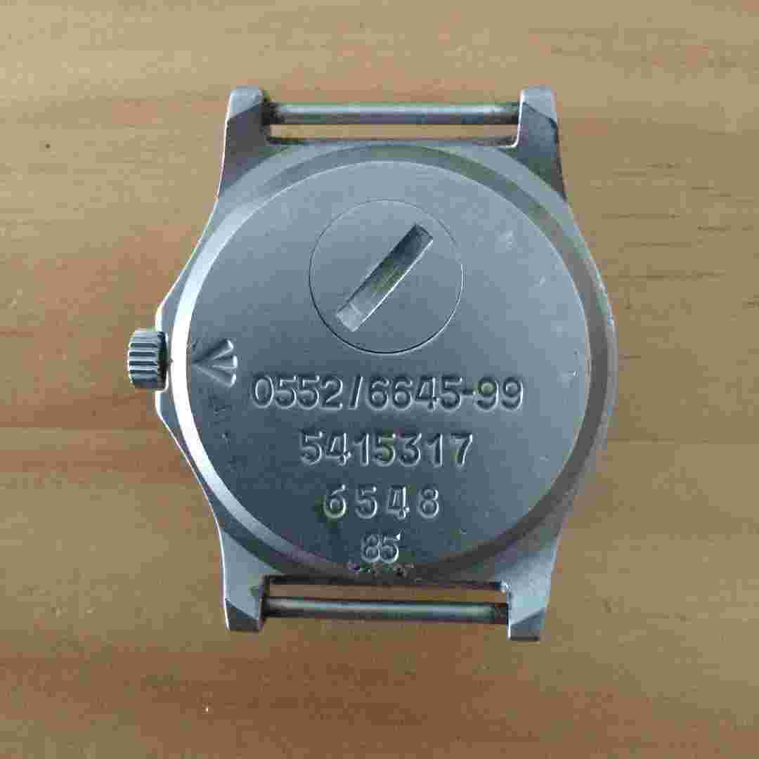 Cabot Watch Company Military Watch Made In 1985 5415317 6548 85 Round Dial Shape
